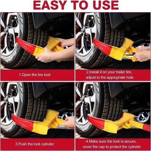 Vista 4 de CANDADO ANTIRROBO PARA AUTOS - FORMAS: REDONDO